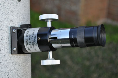 Eyepiece and Focuser of 10" Loaner Scope Fort Bend Astronomy Club Texas